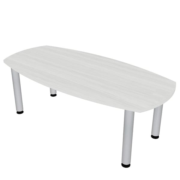 33.5 in W, 69.5 in L, 29 in H, Engineered Wood Top, White